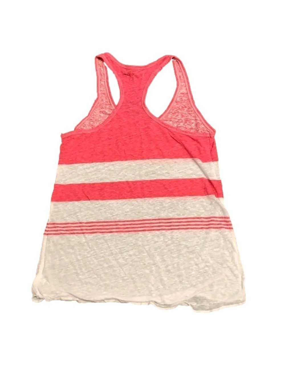 American Eagle Pink & White Racerback Tank Top - Picture 3 of 3